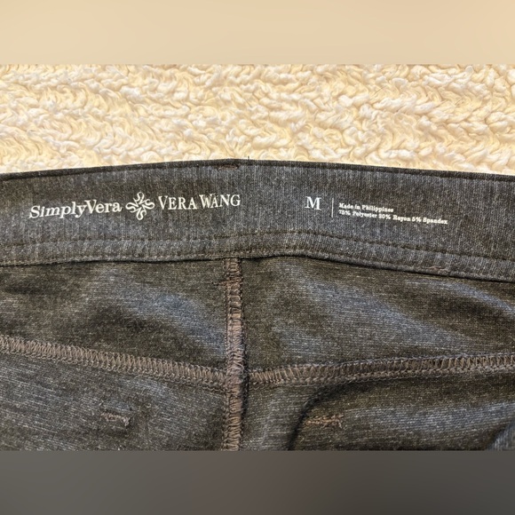 Simply Vera Vera Wang Black Skinny Jeans Jeggings Size Medium Stretchy Comfort - Picture 5 of 10